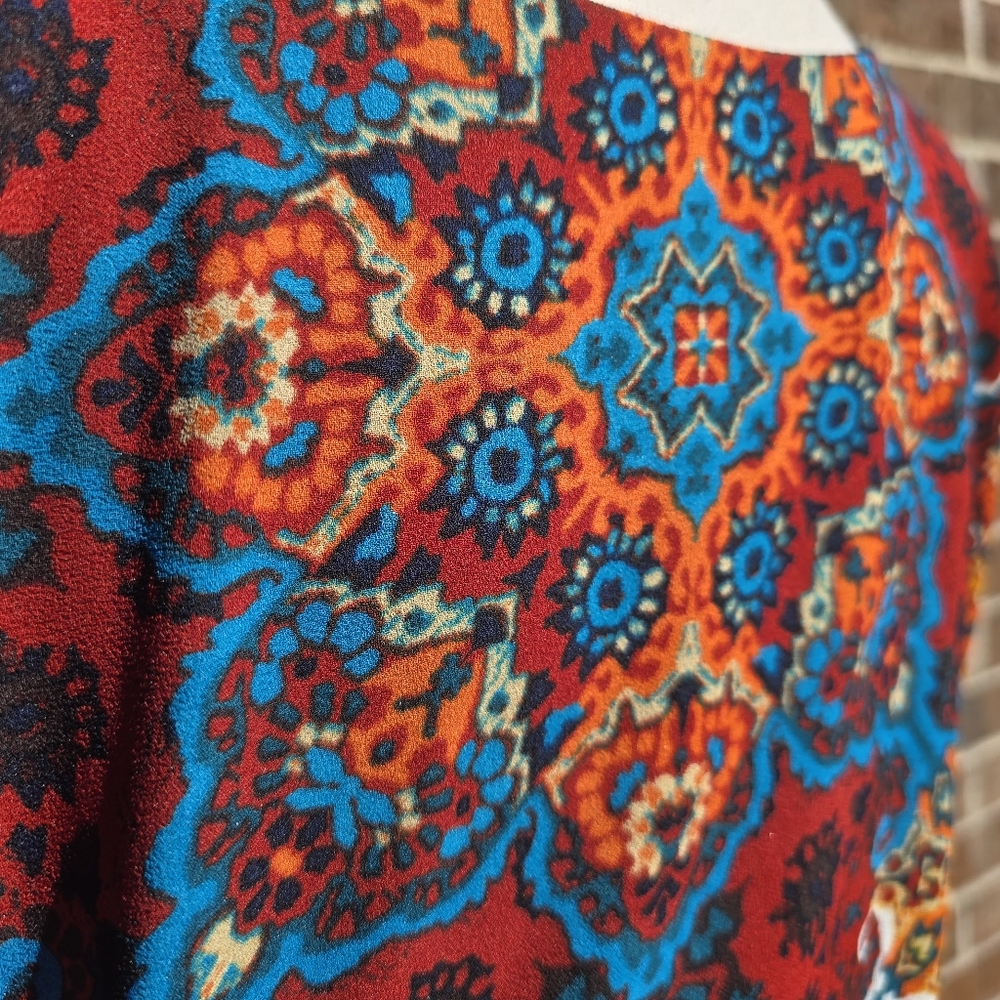 Ruby Rd Mandala Print Tunic Top Boho Colorful V-N… - image 7